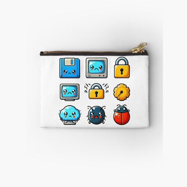 Item preview, Sad Cybersecurity & Retro Tech Icons - Cute Error Sticker Pack designed and sold by GREENZ0NE.