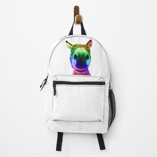 Item preview, Sweet Donkey Smile Rainbow – Wholesome Animal Art designed and sold by furrydrool.