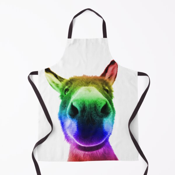 Item preview, Sweet Donkey Smile Rainbow – Wholesome Animal Art designed and sold by furrydrool.