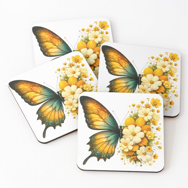 Item preview, Floral Butterfly Art – Elegant Nature Inspired Design with Flowers designed and sold by Ahmed-G-Designs.