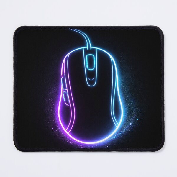 Item preview, Neon Gaming Mouse | RGB Gamer Art designed and sold by Neonnightgamer.