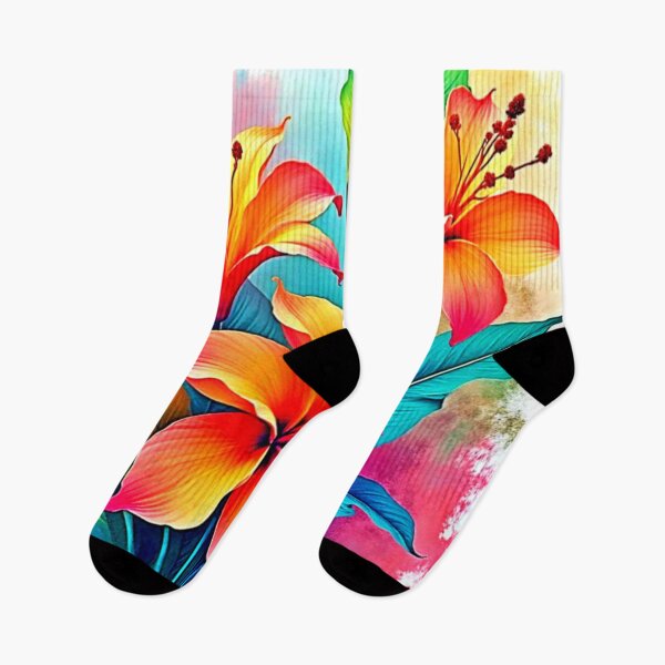 Item preview, Vibrant Tropical Lilies: Summer Soul Design  designed and sold by Health And Fitness Posts e-Store.