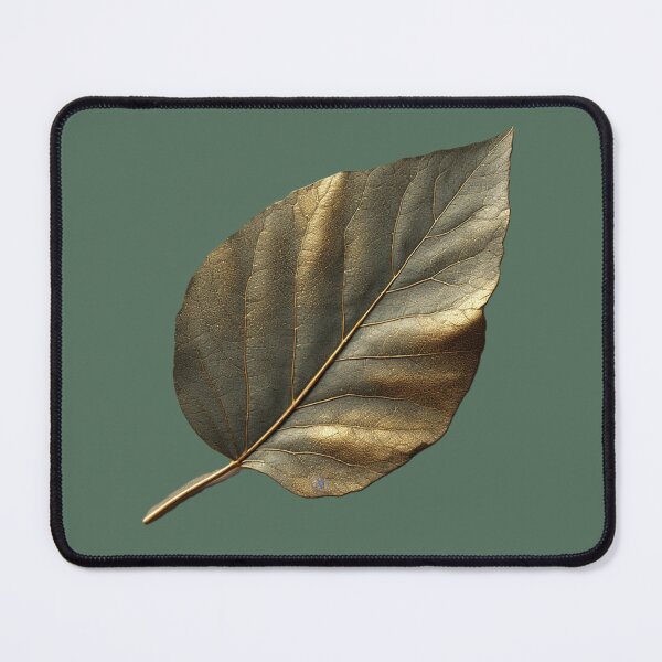 Item preview, Golden Leaf – Silent Power Minimal Luxury Art by NegarTv Designs designed and sold by NegarTv Designs.