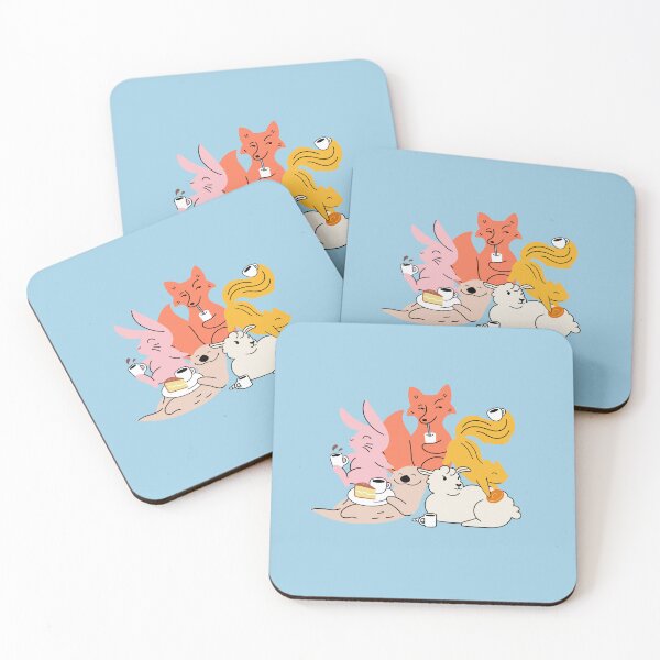 Item preview, animals and coffee  designed and sold by delicate-pov.