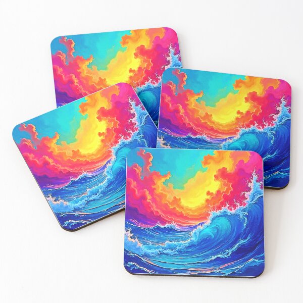 Item preview, Ocean Surge: Radiant Sunset Wave Design designed and sold by Health And Fitness Posts e-Store.
