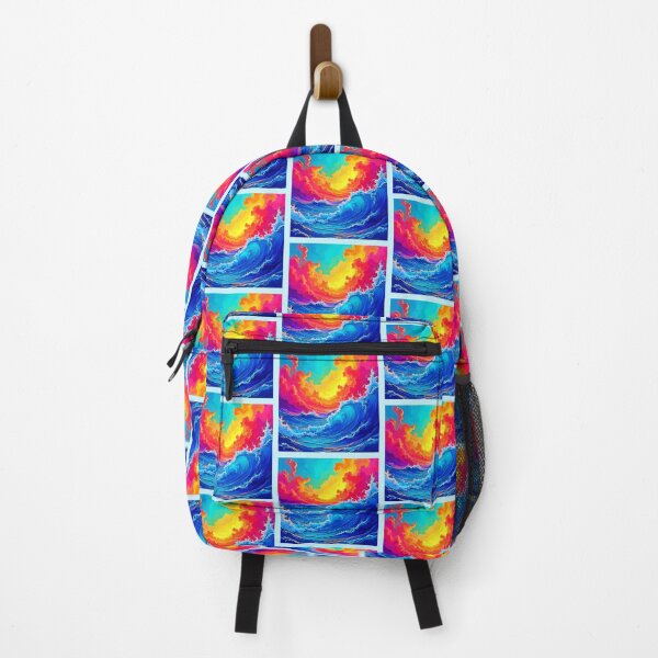 Item preview, Ocean Surge: Radiant Sunset Wave Design designed and sold by Health And Fitness Posts e-Store.