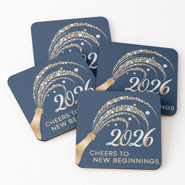Item preview, Cheers to New Beginnings 2026 – Elegant New Year Celebration Design designed and sold by InkoraLab.