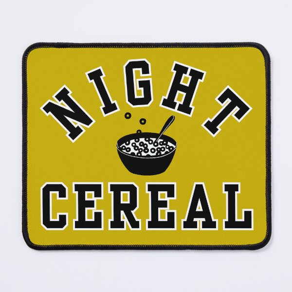 Item preview, NIGHT CEREAL - Varsity Font with Bowl of Cereal designed and sold by YonderAndBeyond.