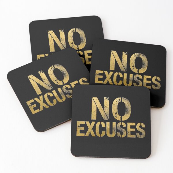 Item preview, NO EXCUSES designed and sold by NatureNinja.