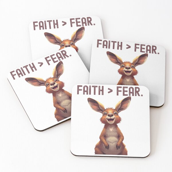 Item preview, Faith  Fear. unique Christian design designed and sold by BandGTees.