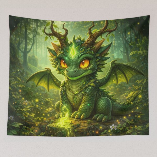 Item preview, Virex the Wizard Dragon – Ambitious Green Magic Dragon Hatchling designed and sold by EpicDragons-.