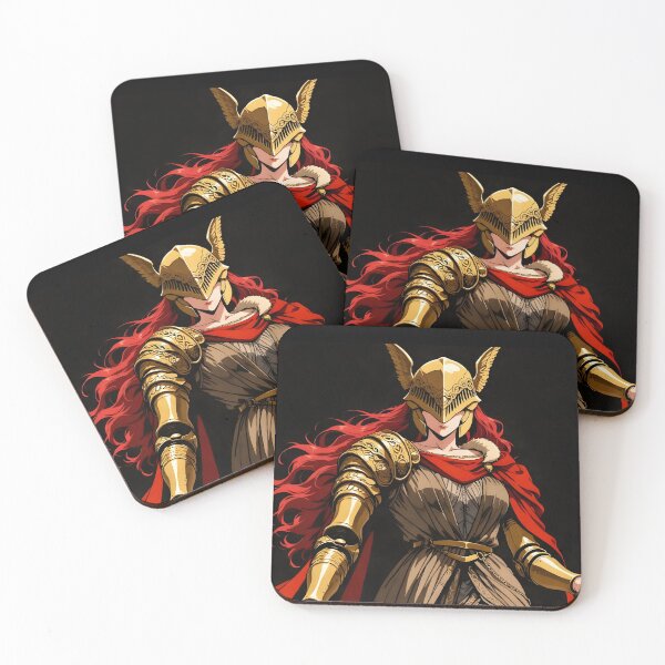 Item preview, Scarlet Valkyrie of Rot – Golden Blade Fantasy Artwork designed and sold by Hamiceis.