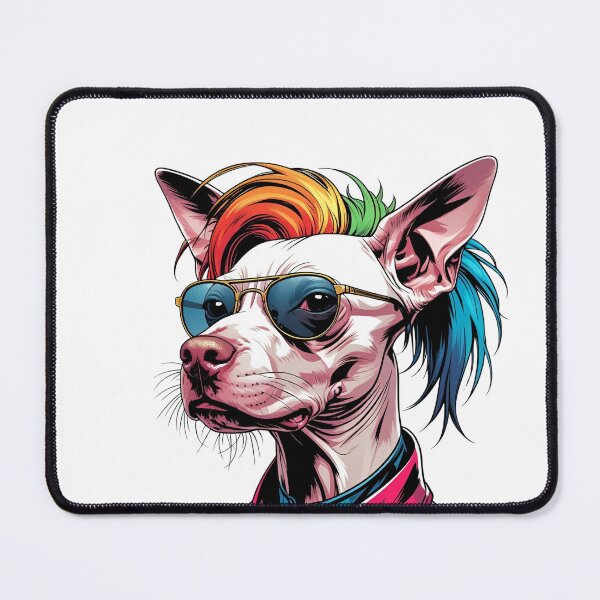 Item preview, Arte punk de perro crestado chino sin pelo designed and sold by Spectral2.