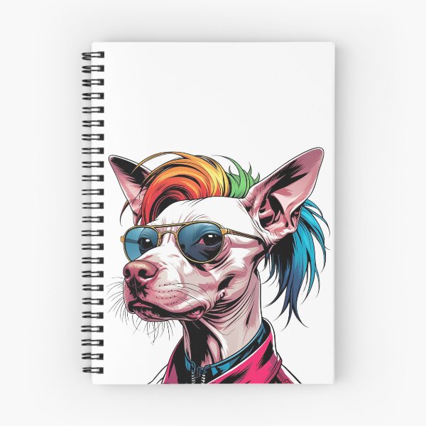 Item preview, Arte punk de perro crestado chino sin pelo designed and sold by Spectral2.