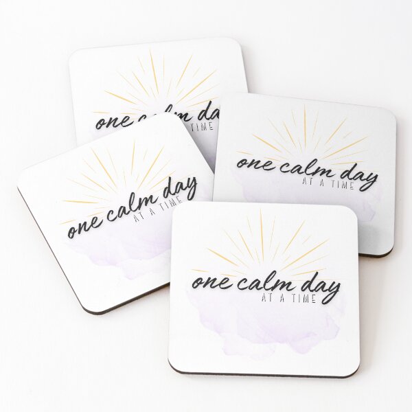 Item preview, One Calm Day At a Time - Gentle Encouragement Quote designed and sold by Just A Little Reminder.