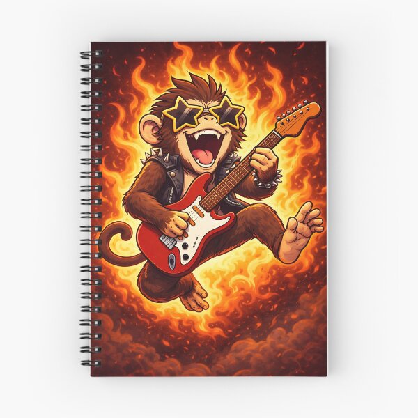 Item preview, Monkey Shredder – Wild Guitar Solo designed and sold by PawsGiggles.