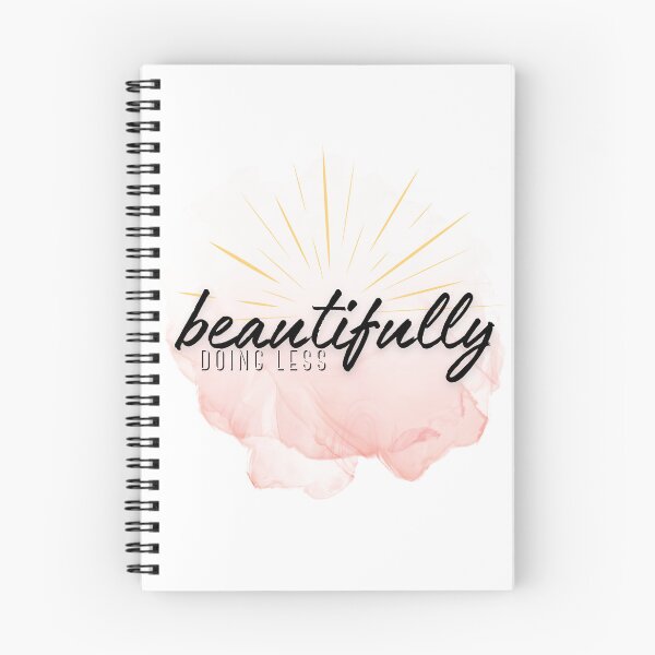 Item preview, Beautifully Doing Less - Soft Anti-Hustle Quote designed and sold by Just A Little Reminder.