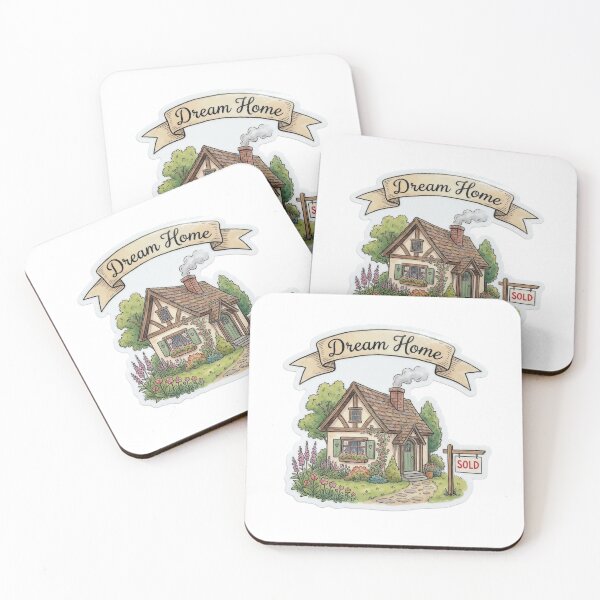 Item preview, New Homeowners Goal - Dream Home Watercolor Art designed and sold by Everyday Epics.