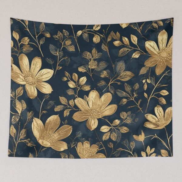 Item preview, gold flower designed and sold by vinniespeer.