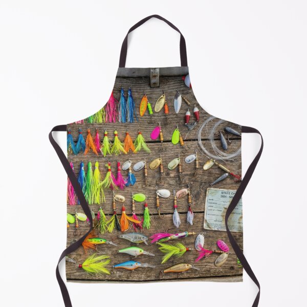 Item preview, Vintage Tackle Box Knolling - Fishing Lures & Bobbers Flat Lay designed and sold by SavinMercantile.