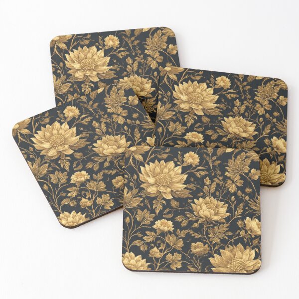 Item preview, gold flower designed and sold by vinniespeer.