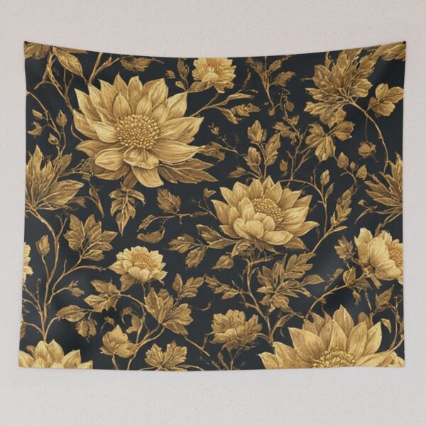 Item preview, gold flower designed and sold by vinniespeer.