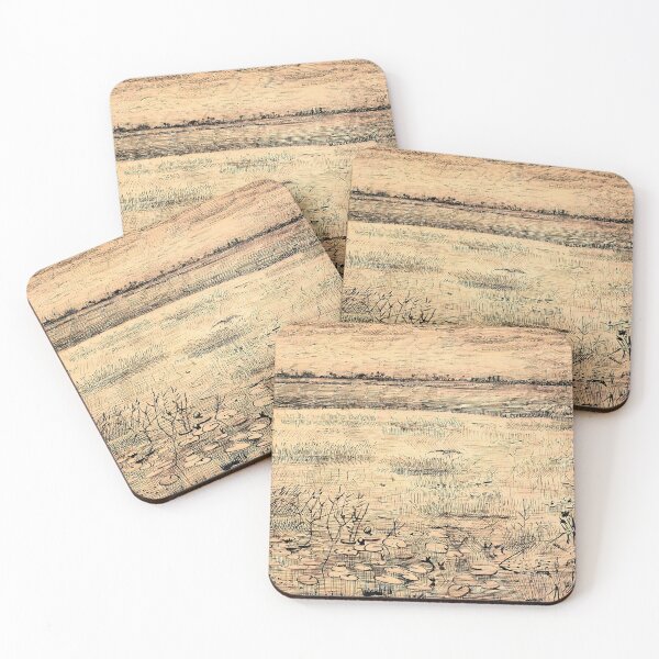 Item preview, Vincent Van Gogh - Marsh With Water Lillies designed and sold by st1art.