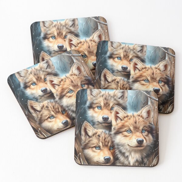 Item preview, Three Wolves in Winter Scene designed and sold by PetsArt.