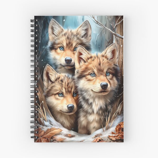 Item preview, Three Wolves in Winter Scene designed and sold by PetsArt.