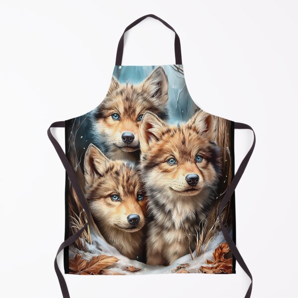 Item preview, Three Wolves in Winter Scene designed and sold by PetsArt.