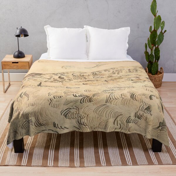 Item preview, Vincent Van Gogh - Mountain Landscape Seen Across The Walls designed and sold by st1art.
