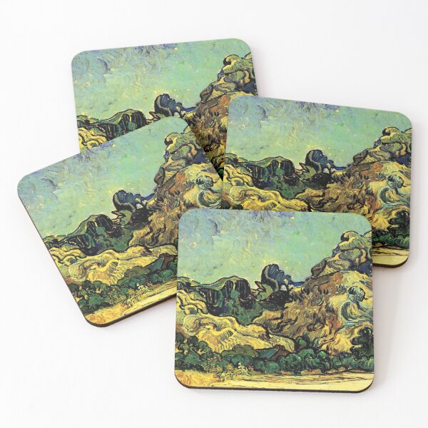 Item preview, Vincent Van Gogh - Mountains At Saint-remy With Dark Cottage designed and sold by st1art.