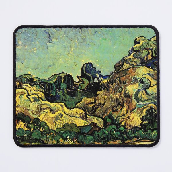 Item preview, Vincent Van Gogh - Mountains At Saint-remy With Dark Cottage designed and sold by st1art.