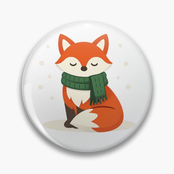 Item preview, Cozy Winter Fox – Minimal Scandinavian Christmas Illustration designed and sold by Fernova.