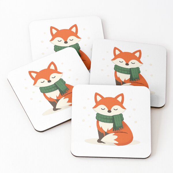 Item preview, Cozy Winter Fox – Minimal Scandinavian Christmas Illustration designed and sold by Fernova.