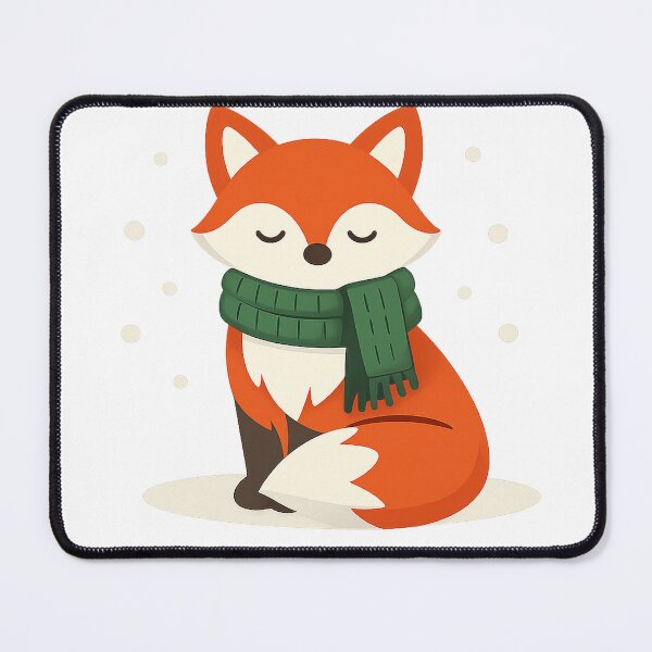 Item preview, Cozy Winter Fox – Minimal Scandinavian Christmas Illustration designed and sold by Fernova.