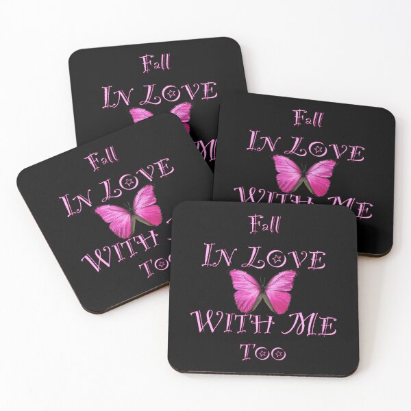 Item preview, Fall In Love With Me Too Poem Pink Buttefly designed and sold by ParisPoet.