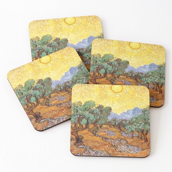 Item preview, Vincent Van Gogh - Olive Trees With Yellow Sky And Sun designed and sold by st1art.