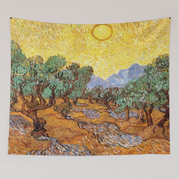 Item preview, Vincent Van Gogh - Olive Trees With Yellow Sky And Sun designed and sold by st1art.