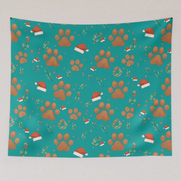 Item preview, Dog paws for Christmas designed and sold by MayaPrintLab.