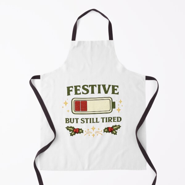 Item preview, Festive But Still Tired - Funny Christmas Retro Design designed and sold by Work Life Tees.