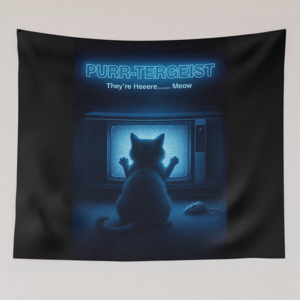Item preview, Purr-Tergeist designed and sold by Cats and Other Things.