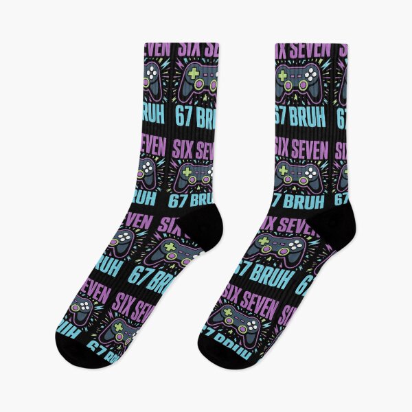 Item preview, Six Seven Bruh Gamer Birthday Vibes Design designed and sold by FreshVibe Prints.