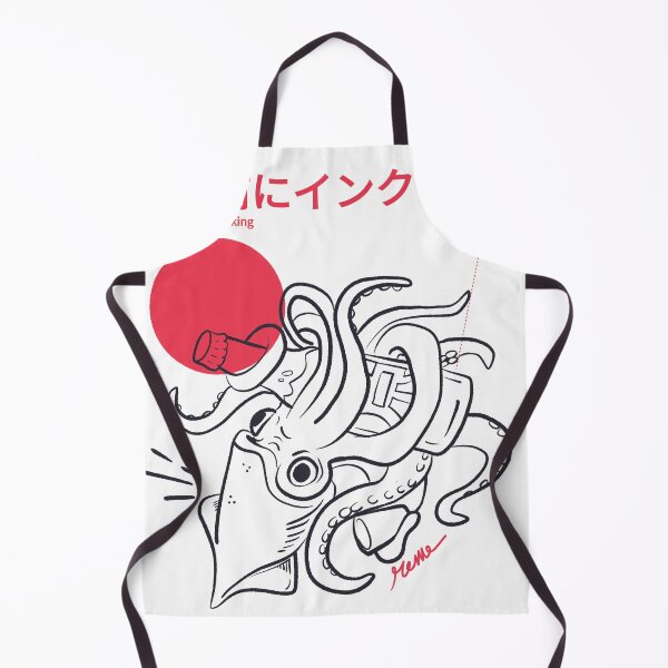 Item preview, Funny Colossal Squid Japanese Wordplay–Ink Before Drinking Design designed and sold by EzekRenne.