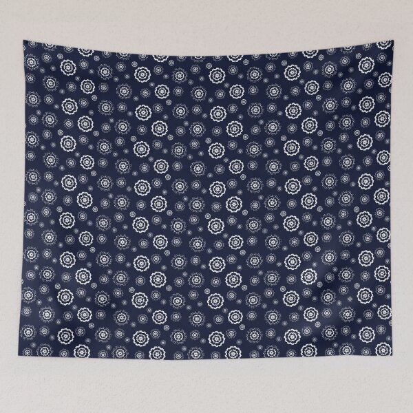 Item preview, Snowflakes Pattern 2 - Midnight Blue designed and sold by Daniel Bevis Design.