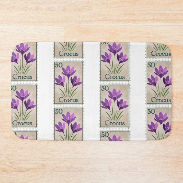 Item preview, Vintage Crocus Stamp designed and sold by Lillilia.