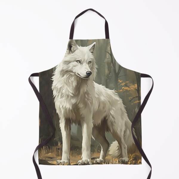 Item preview, White Wolf in Autumn Forest designed and sold by PetsArt.