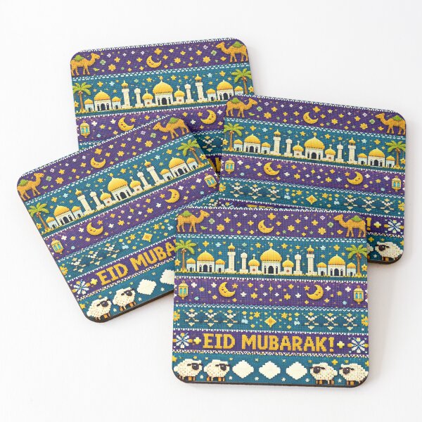 Item preview, Eid Mubarak Knit Pattern – Islamic Holiday Sweater Style Design designed and sold by cjulien27.