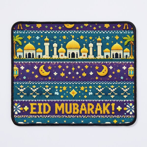 Item preview, Eid Mubarak Knit Pattern – Islamic Holiday Sweater Style Design designed and sold by cjulien27.
