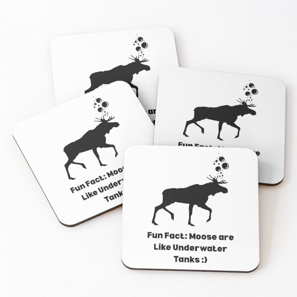 Item preview, Underwater Moose Fun Fact Design designed and sold by CarefulCreation.